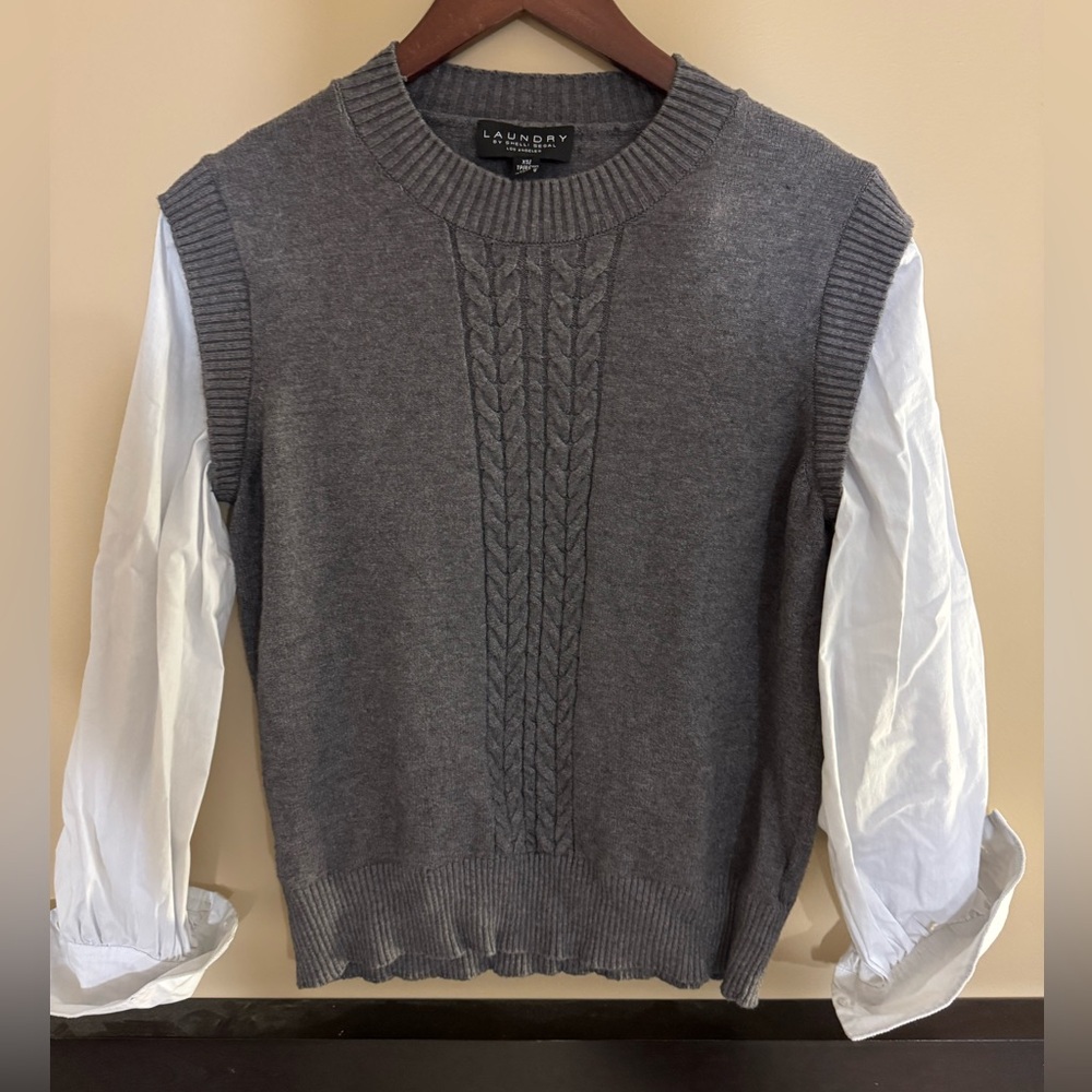 Laundry by Shelli Segal Gray Sweater